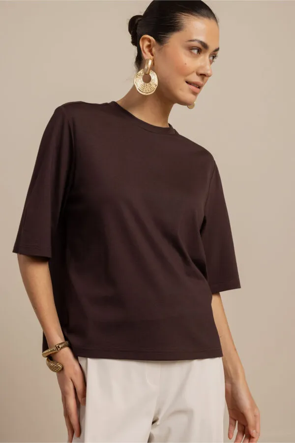 Fiore t-shirt - Chestnut
