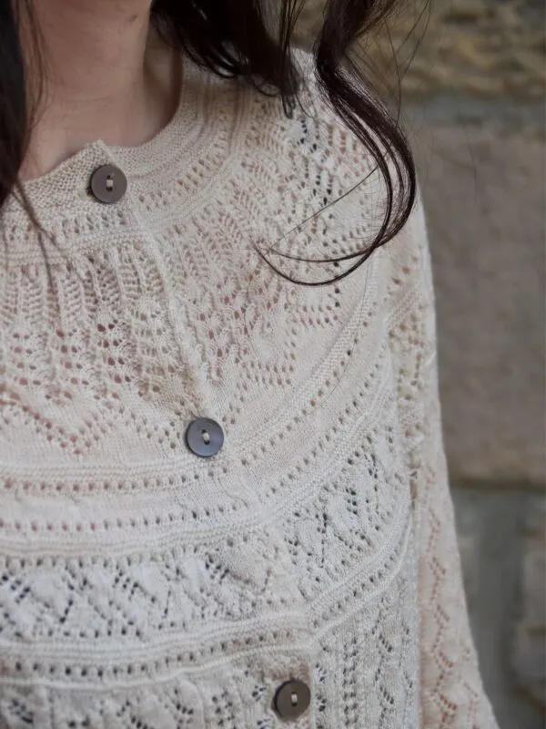 Vaila Lace Cardigan - Oat