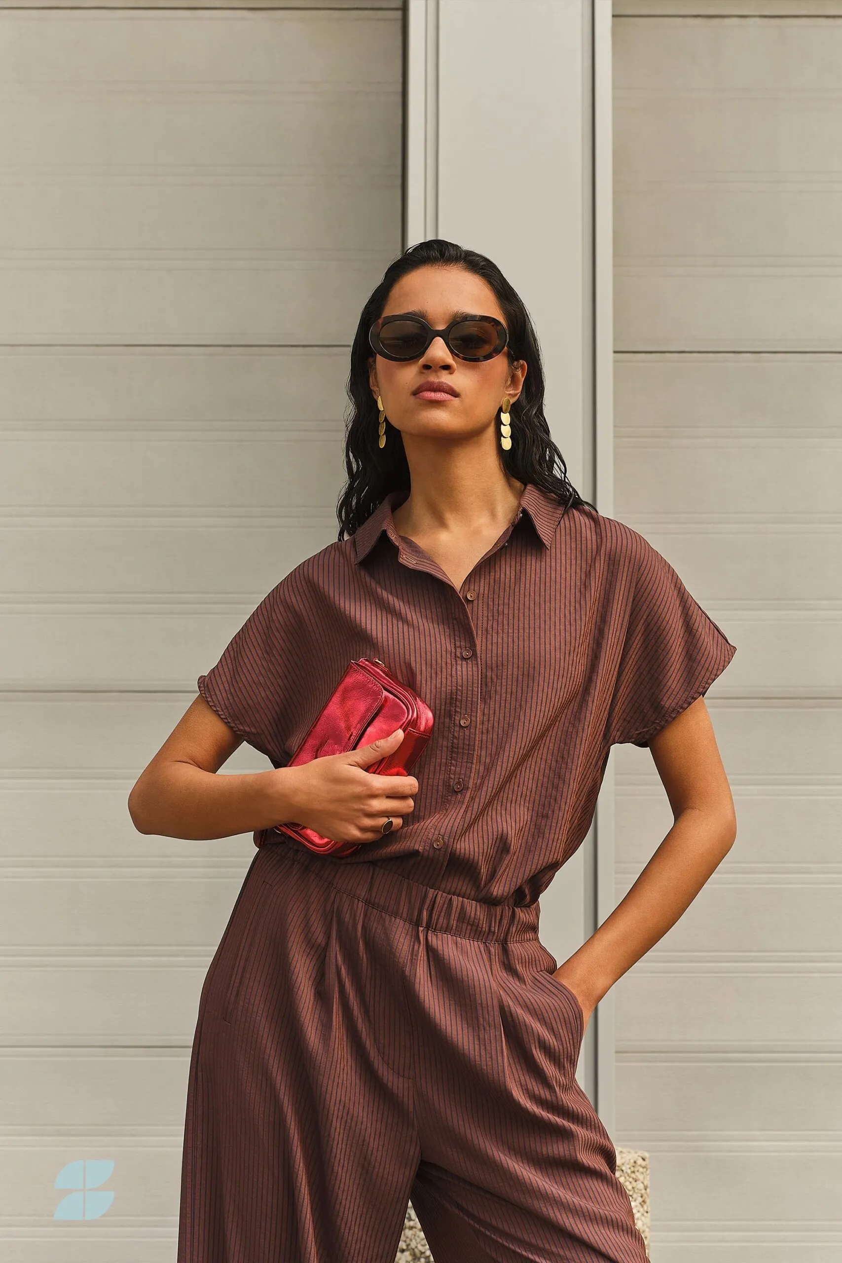 barley tan stripe blouse - tanning stripe - Afbeelding 2