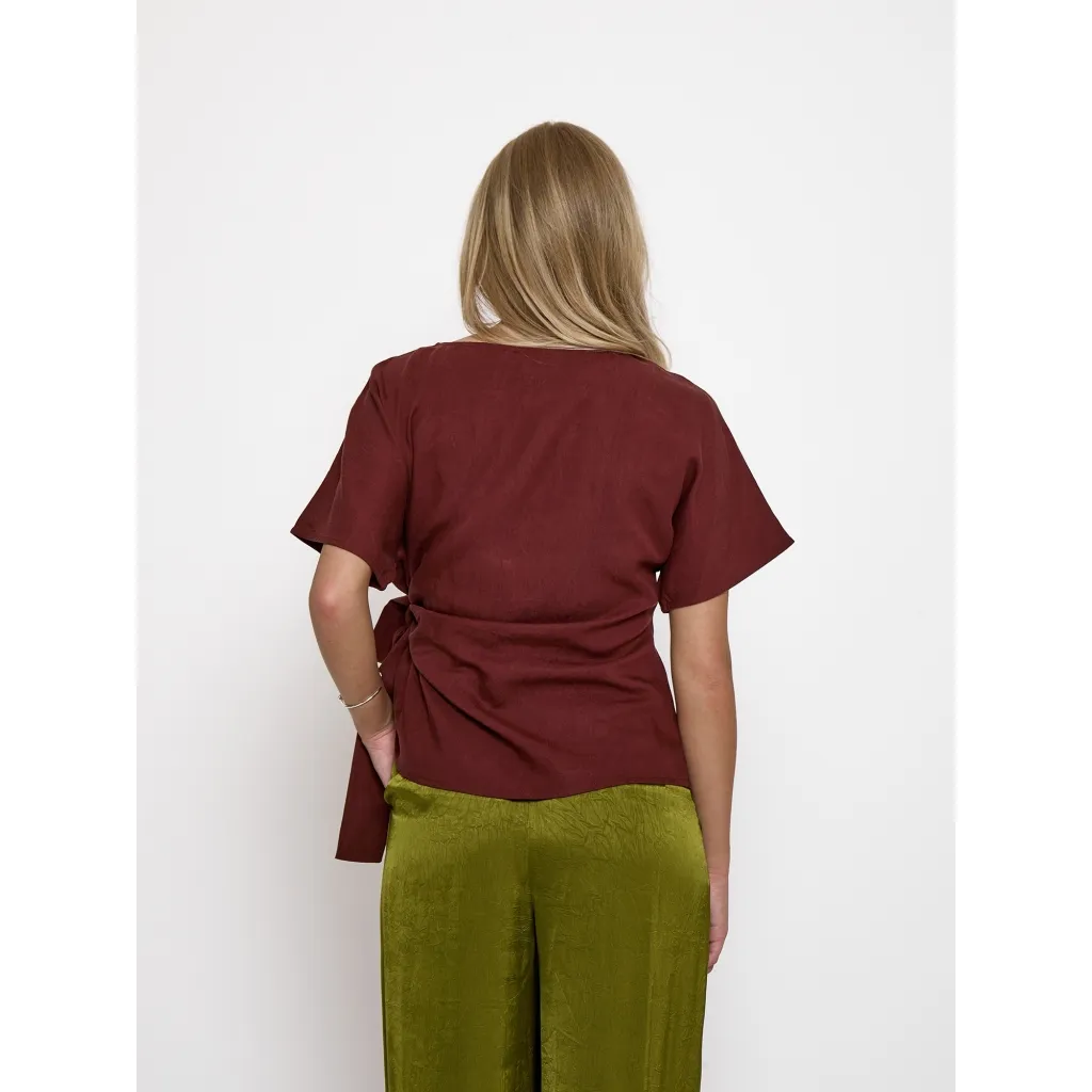 PCRebecca Blouse - Maroon - Afbeelding 2