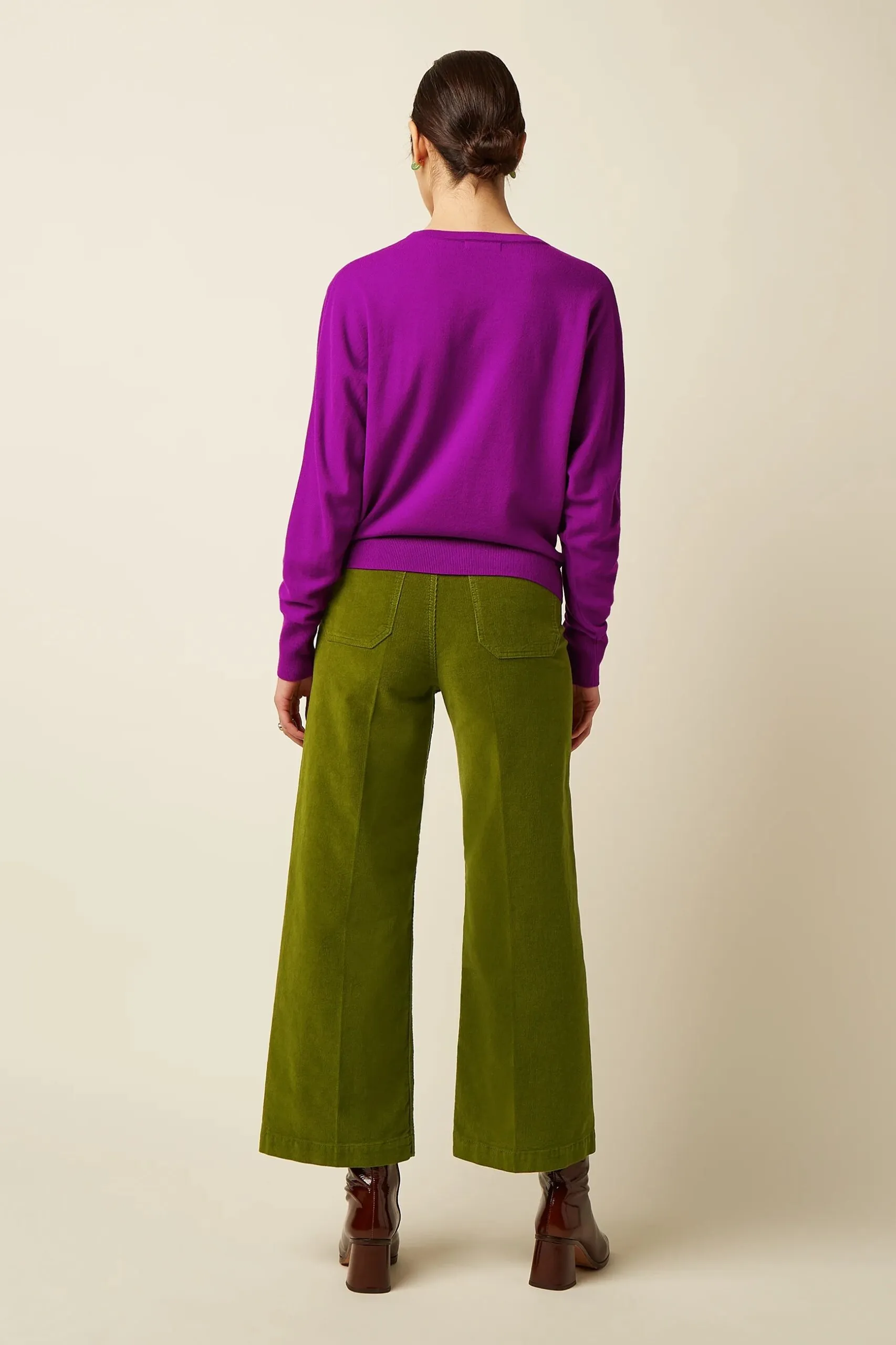 Paige Pocket Pants Baby Cord - Posey Green - Afbeelding 2