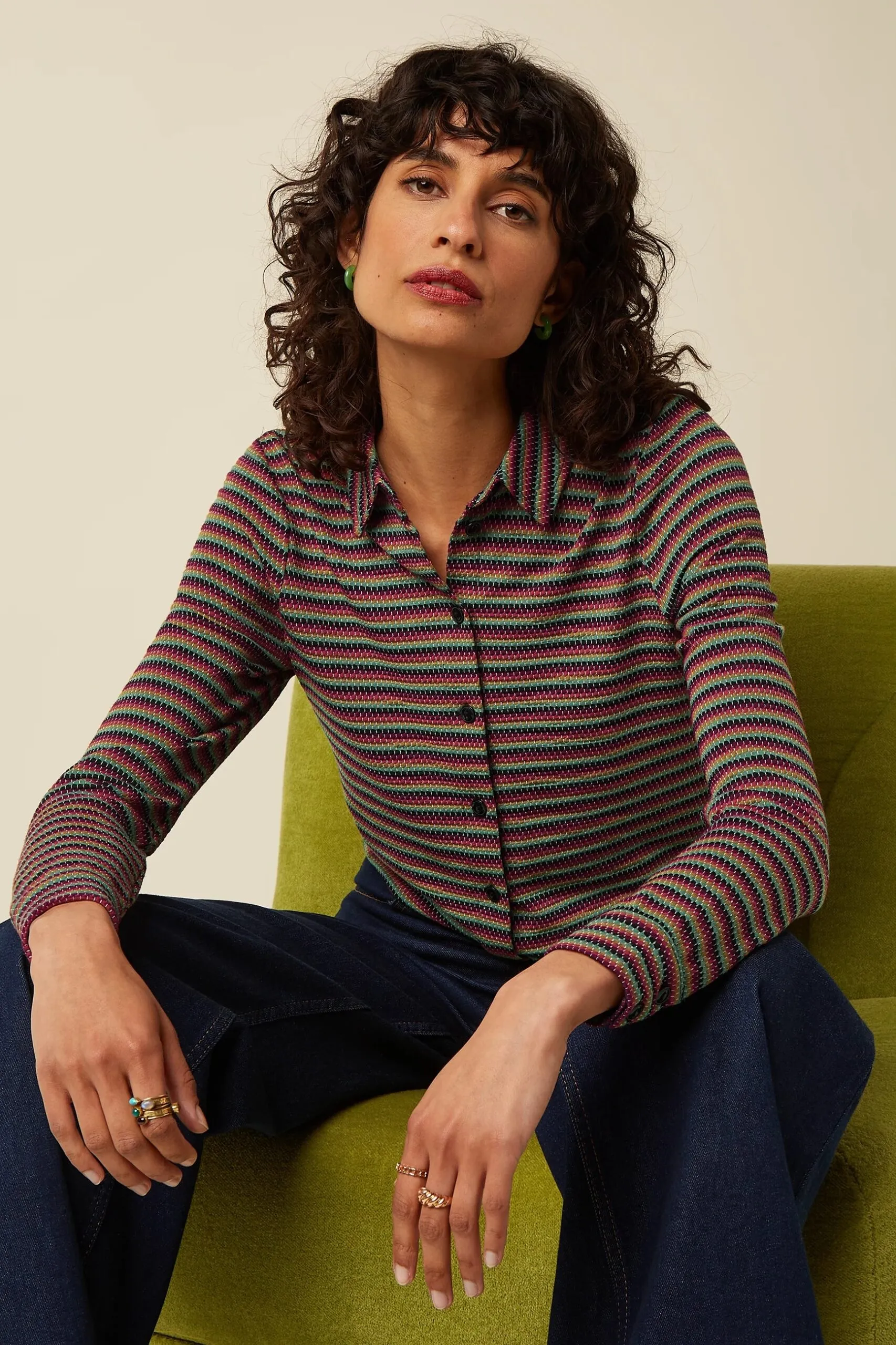 Blouse Beebop Stripe - Multi color - Afbeelding 2