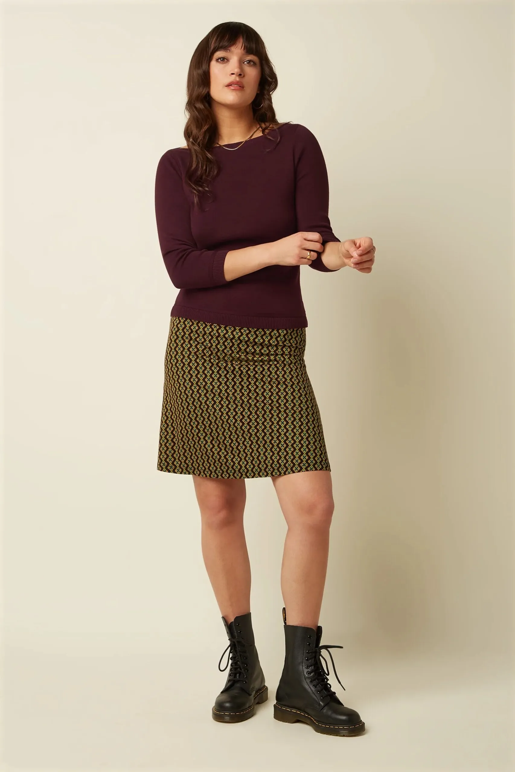Border Skirt Turi Jersey - Zwart - Afbeelding 2