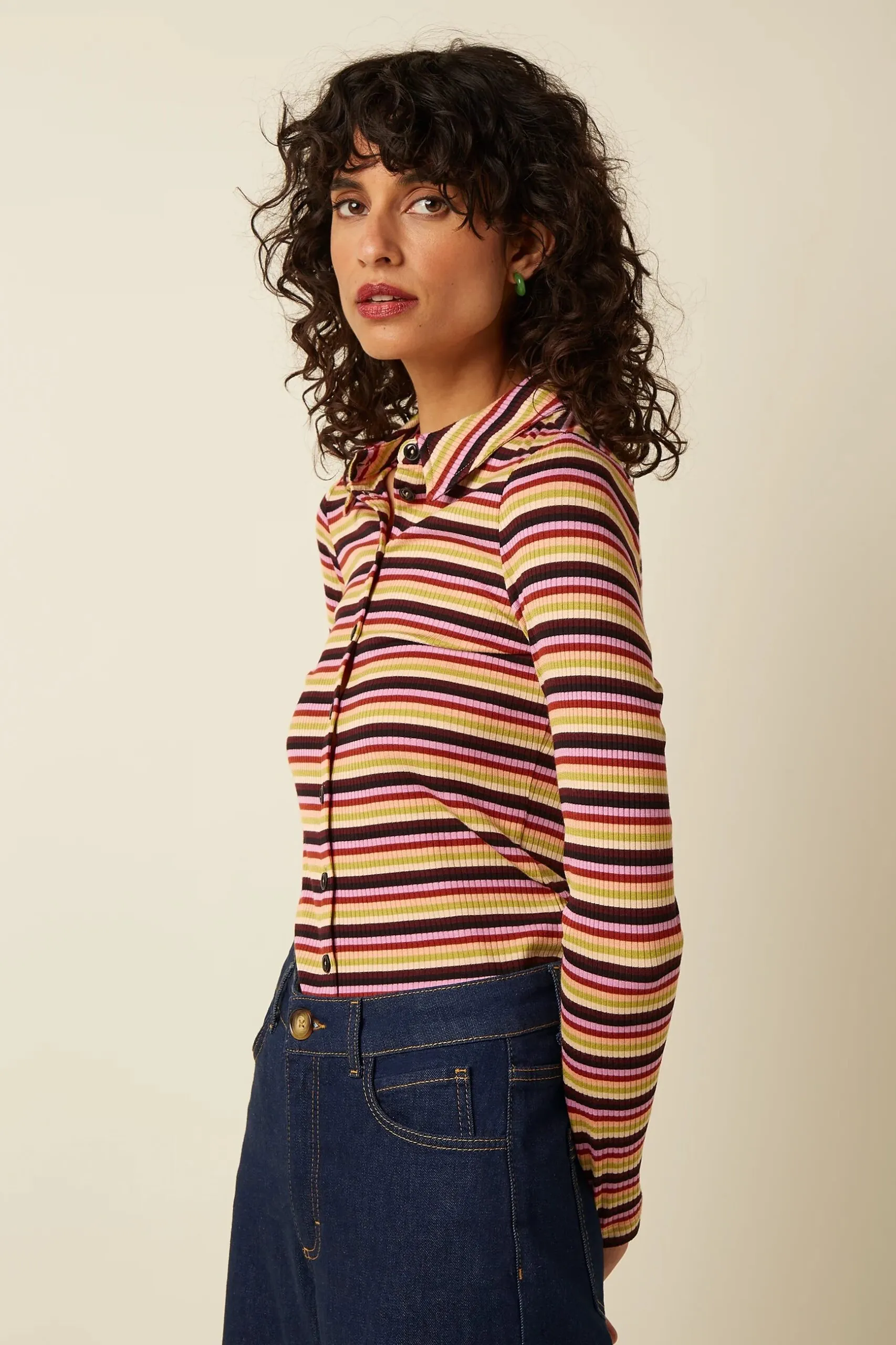 Blouse Josie Stripe - Multi color - Afbeelding 2