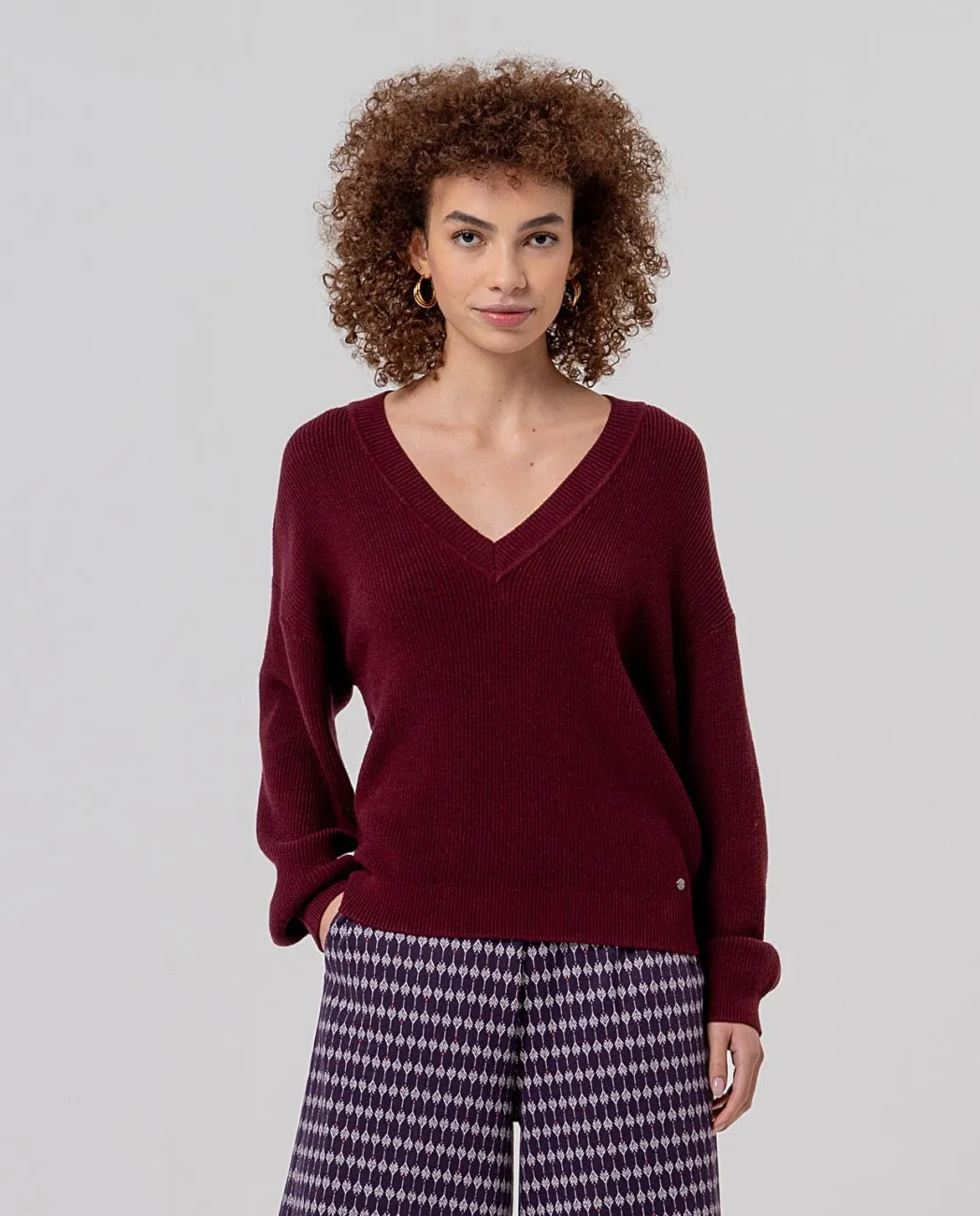 Epic neckline sweater - Maroon - Afbeelding 4