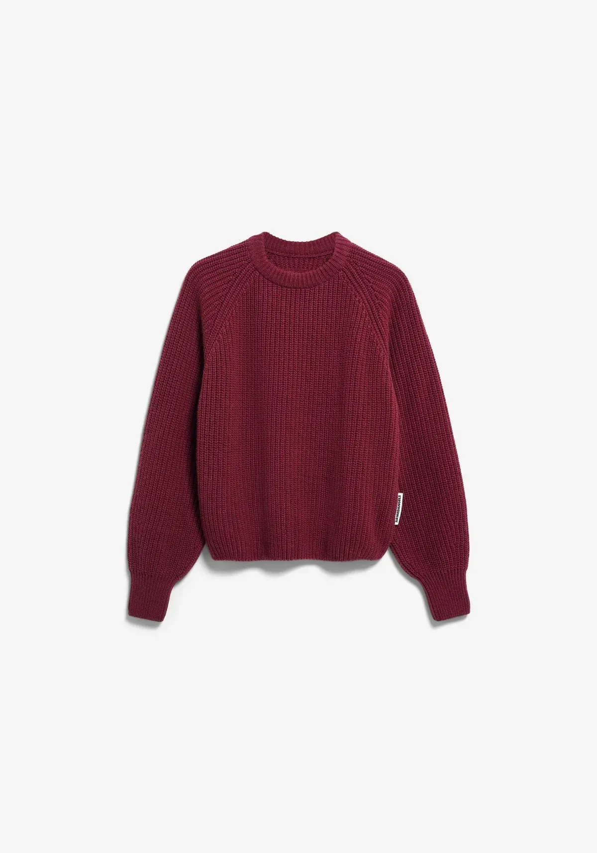 RIB KNIT SWEATER - Donkerrood - Afbeelding 6