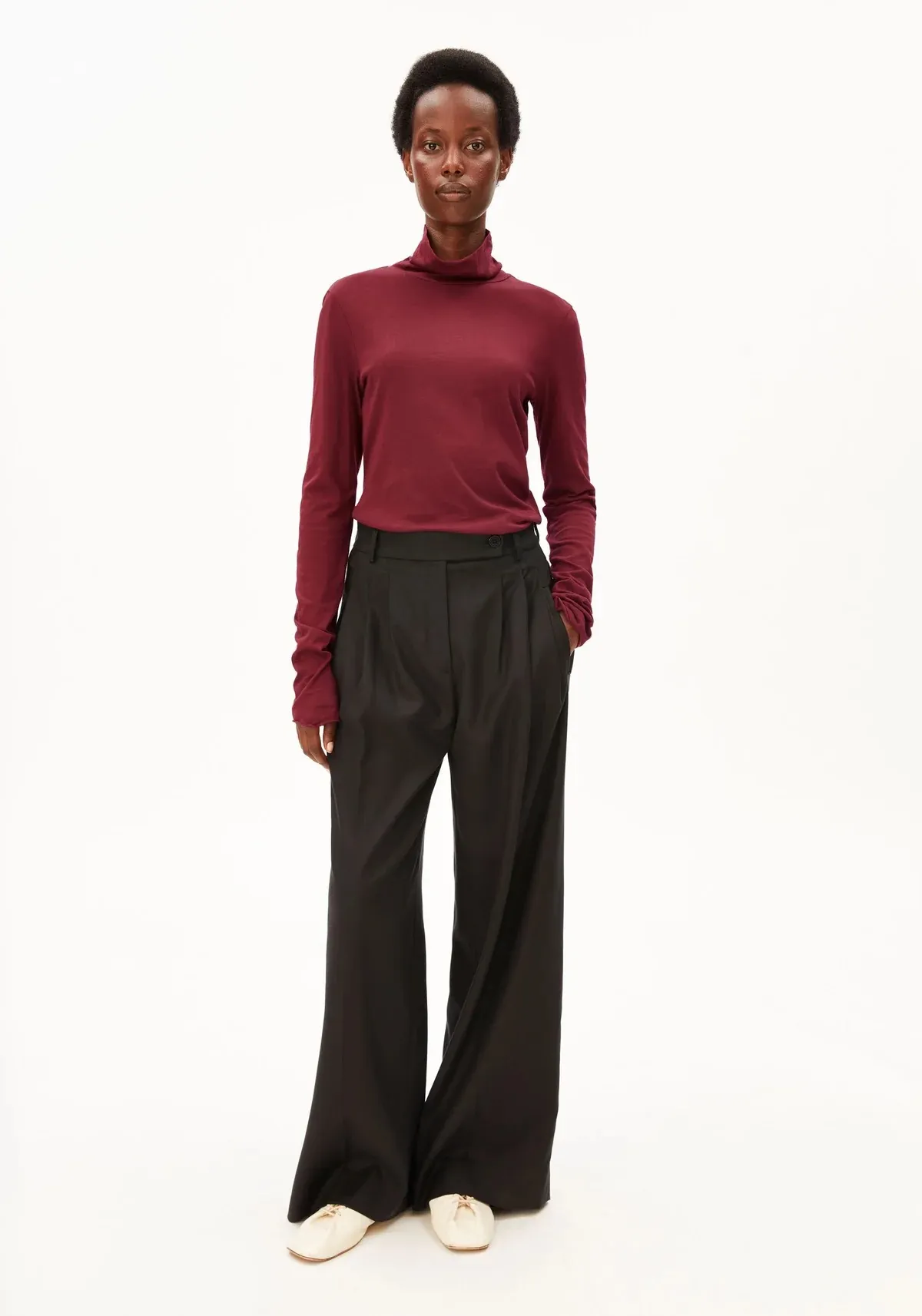 GRAZILIANAA SOFT LONGSLEEVE - Donkerrood - Afbeelding 3