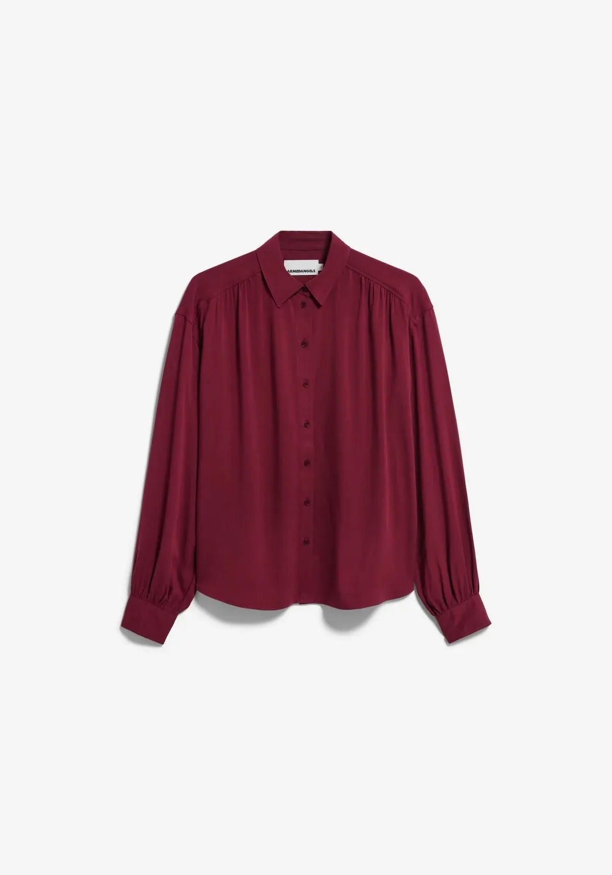 EFINARAA ECOVERO BLOUSE - Donkerrood - Afbeelding 5