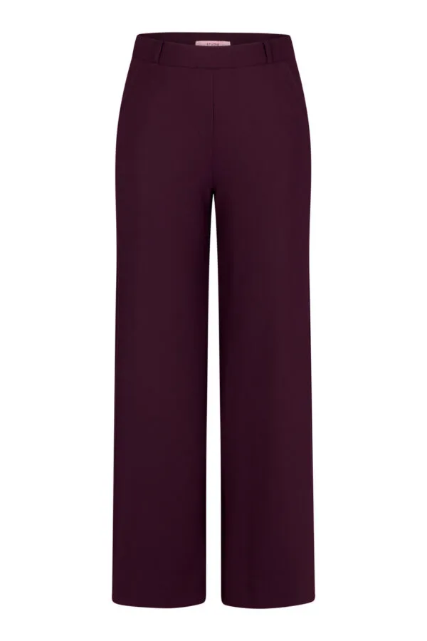 Lexie LONG bonded trousers - Blackberry