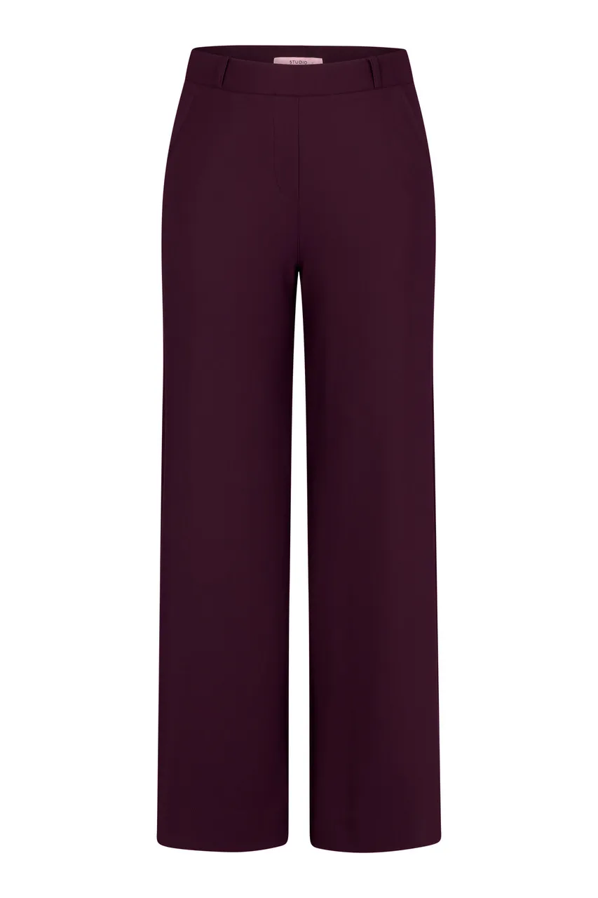 Lexie LONG bonded trousers - Blackberry - Afbeelding 2
