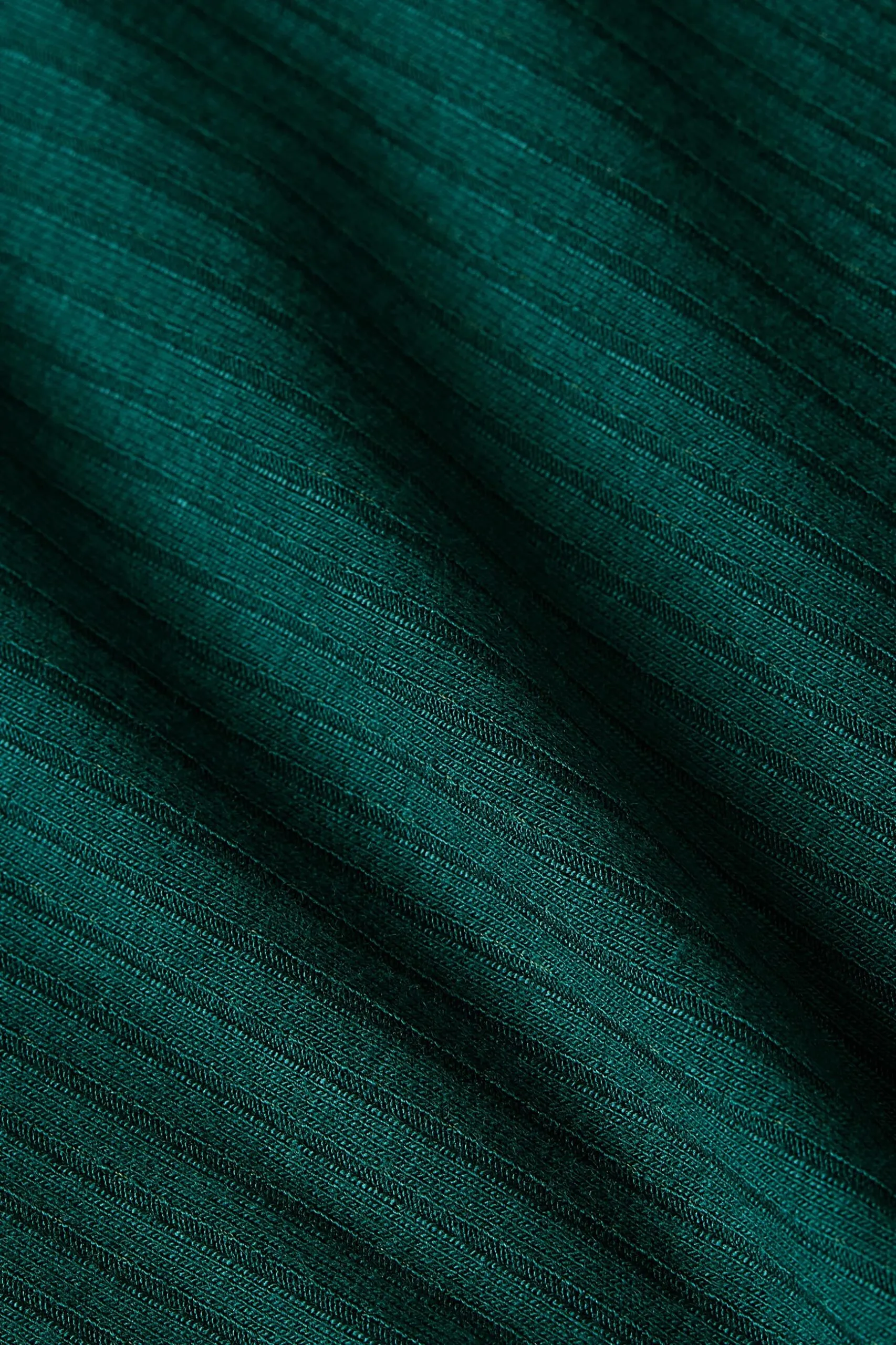 Rollneck Top Uni Rib - pine green - Afbeelding 4