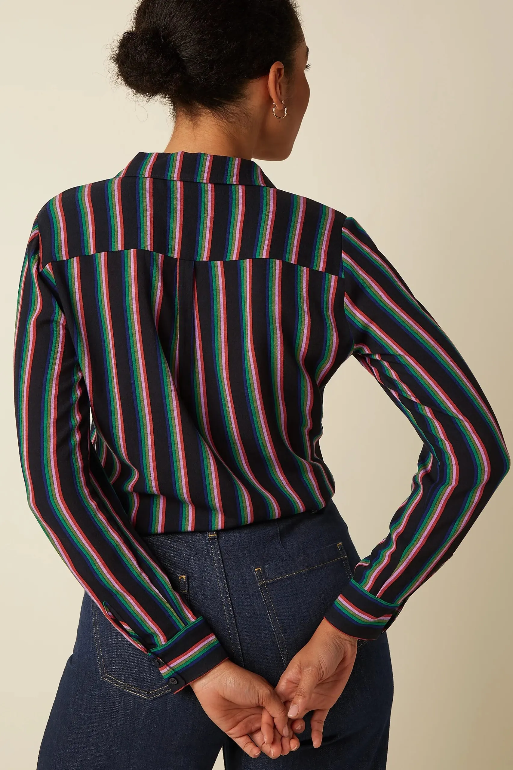 Rosie Blouse Harley Stripe - Zwart - Afbeelding 2