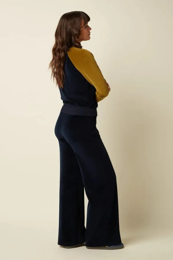 Lila Coljack Baton Velvet - Sapphire Blue