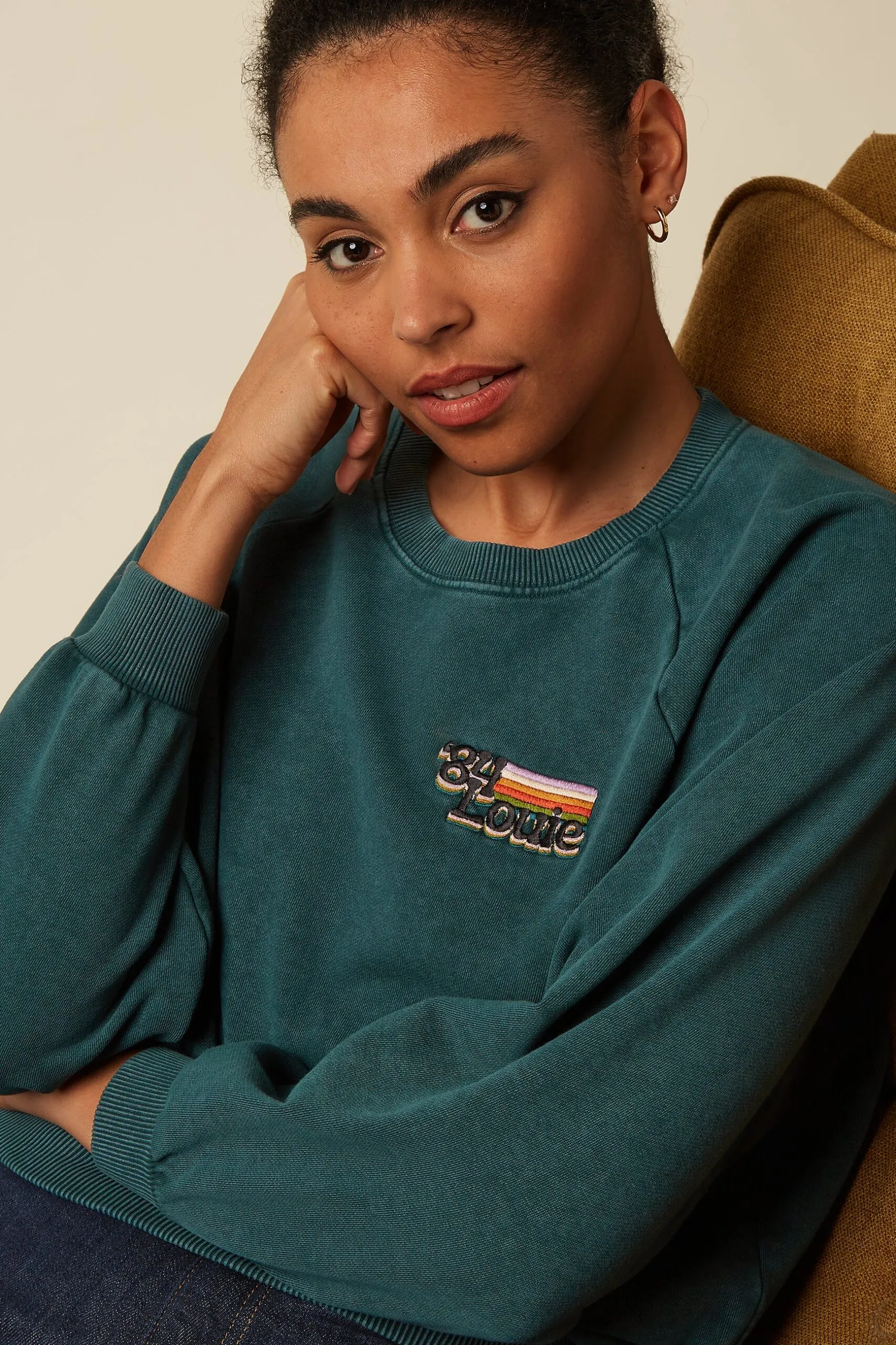 Bibi Sweater Wilde Sweat - pine green - Afbeelding 2