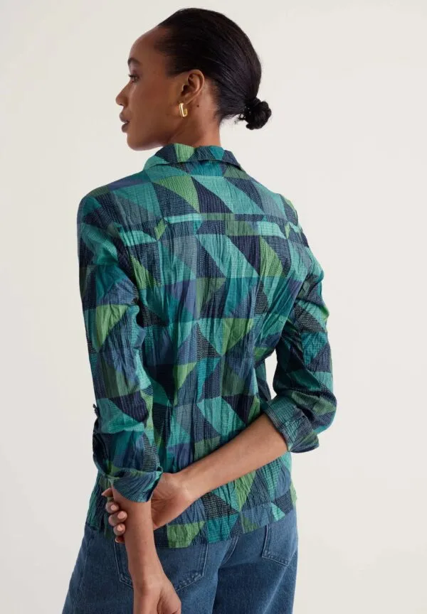 Larissa Shirt - Blanket Geo Estuary