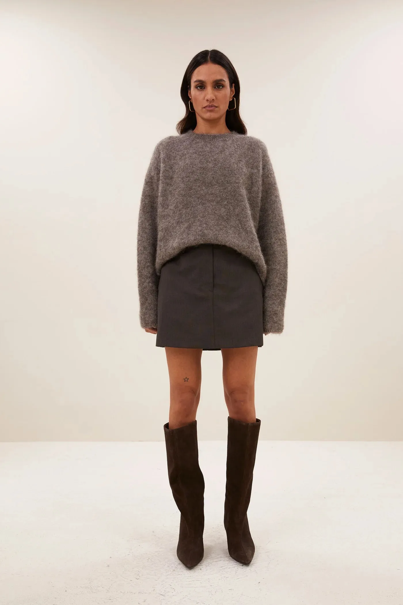 ginny skirt - dark brown