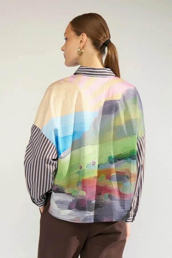 Nuhighland Boxy Shirt - Print multi
