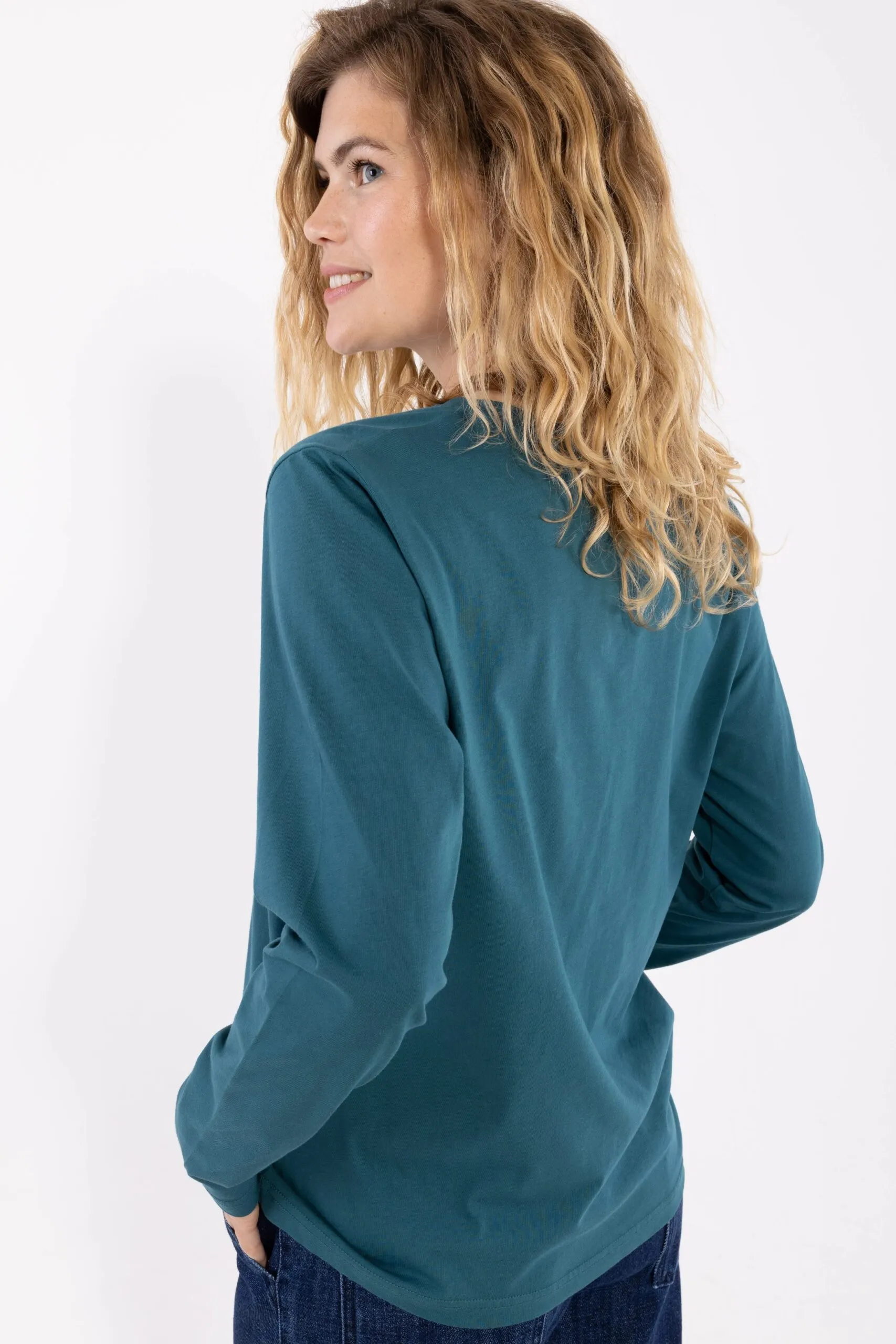 Danebasic Merry LS Tee - Dark Slate - Afbeelding 2
