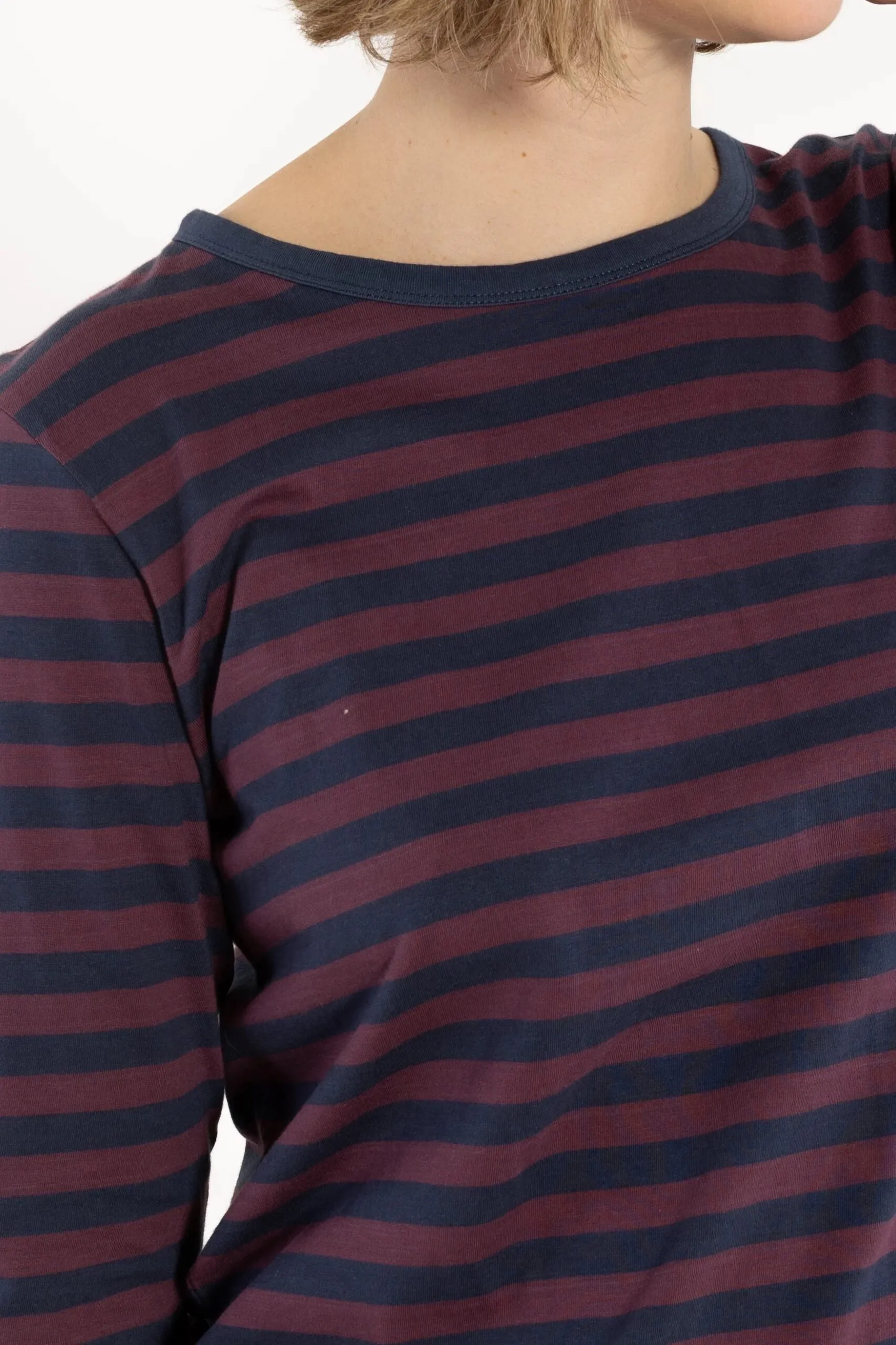 Danebasic Merry LS Tee - Dark Grey Blue/Grey Plum - Afbeelding 2