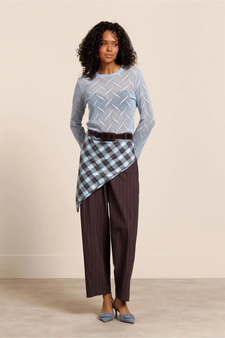 Reagan flaire lace top - Sky Blue - Afbeelding 3