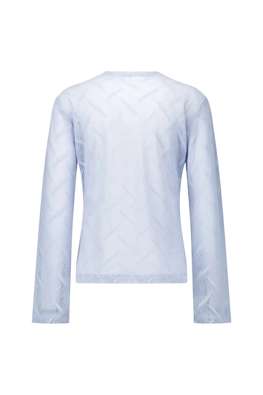 Reagan flaire lace top - Sky Blue - Afbeelding 5