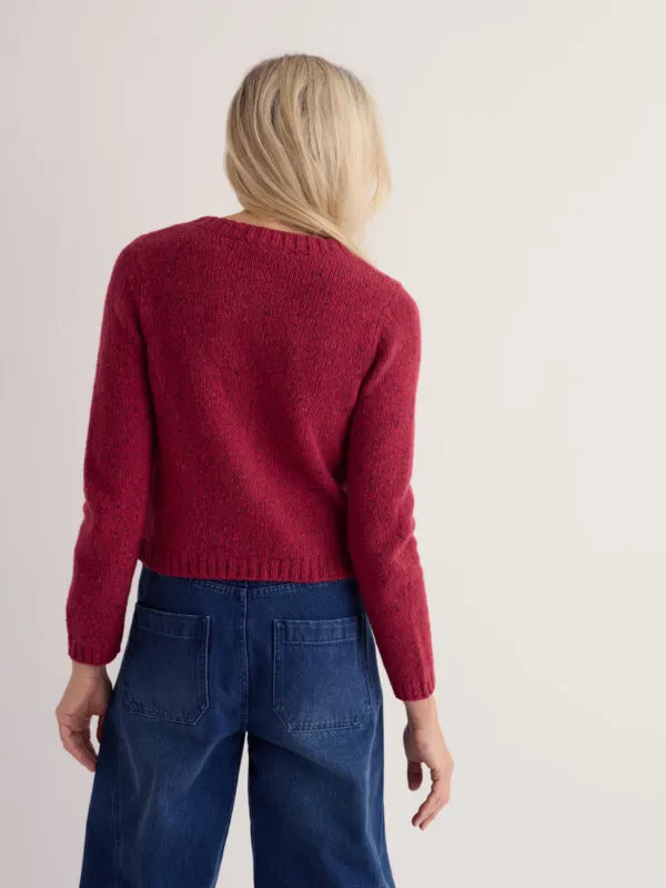 Dawson Pick Cardigan Merino - Dahlia