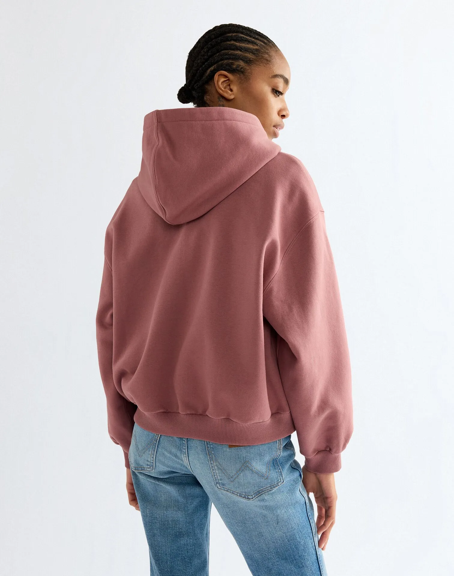 Oversized Zip Up - ROSE BROWN - Afbeelding 2