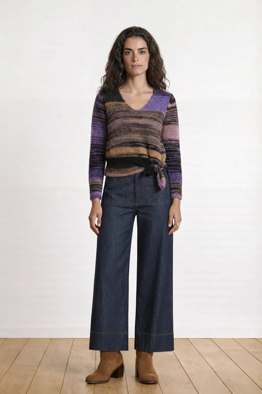 GECANNA Pullover - print streep