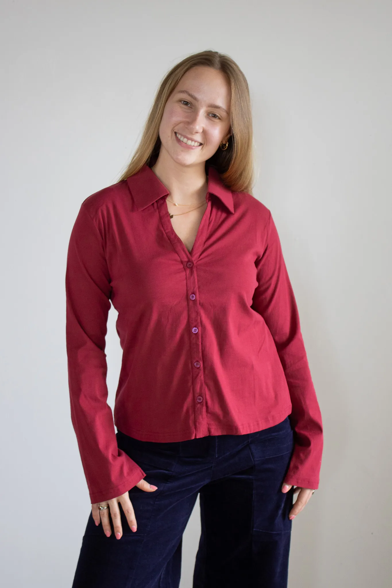Zanzibar Blouse - raspberry