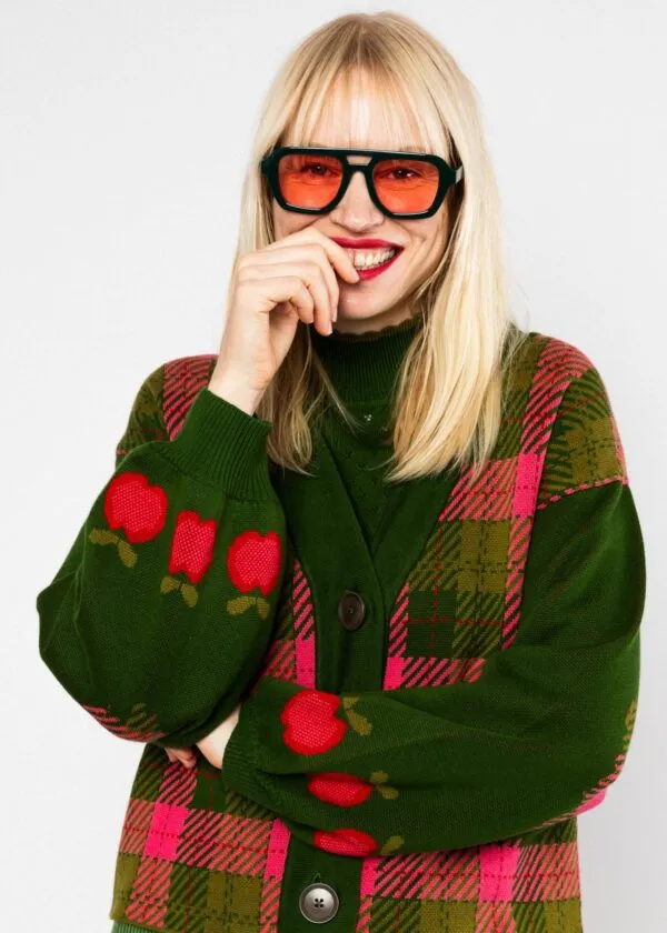 Winter Cardigan Charming Storyteller - Groen