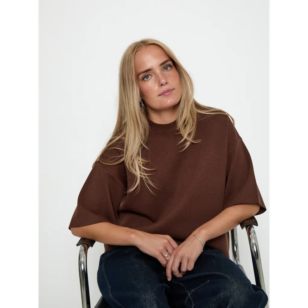 MSLupi Knit T-Shirt - Bruin - Afbeelding 2