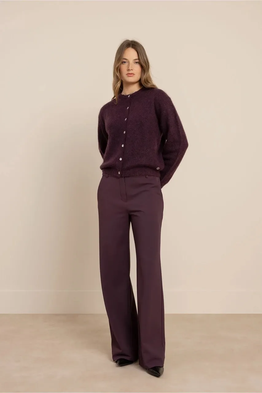 Bibi cardigan - Aubergine - Afbeelding 2