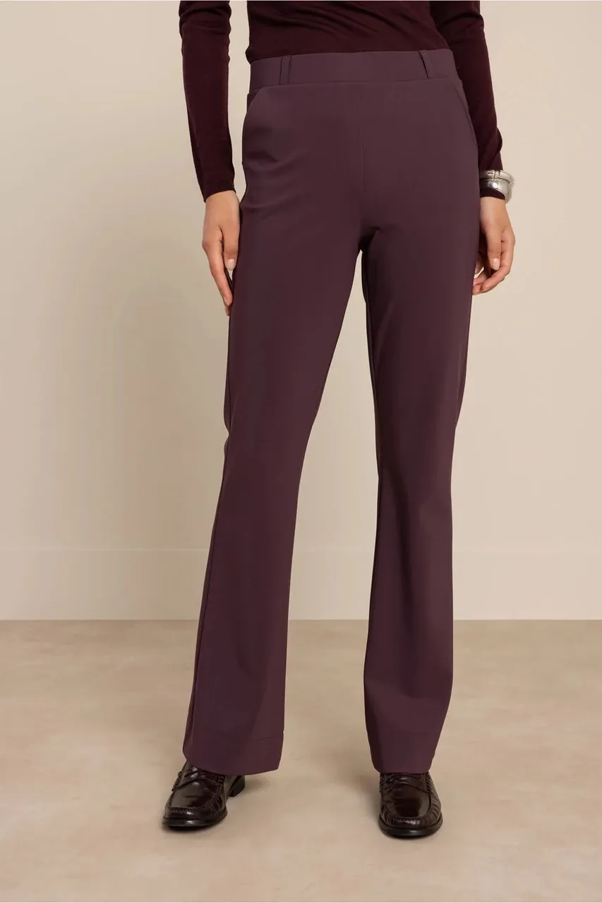 Flair bonded trousers - Aubergine - Afbeelding 2