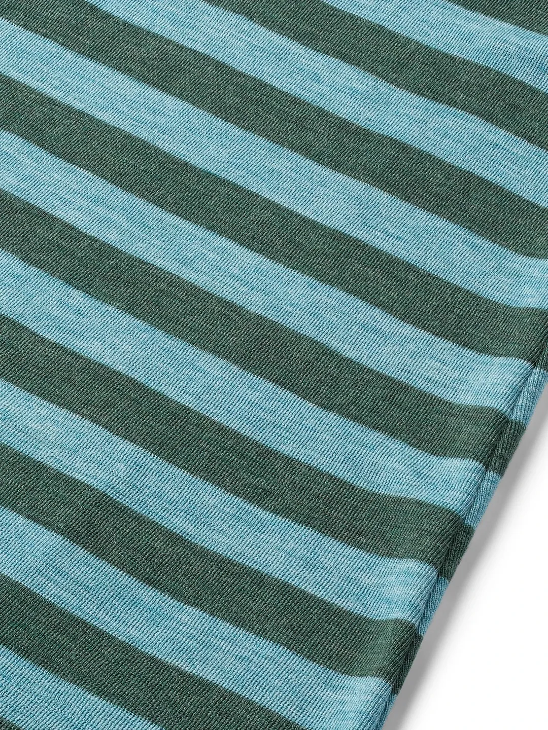Shirt wool stripes - Aqua/Dusty green melange - Afbeelding 2