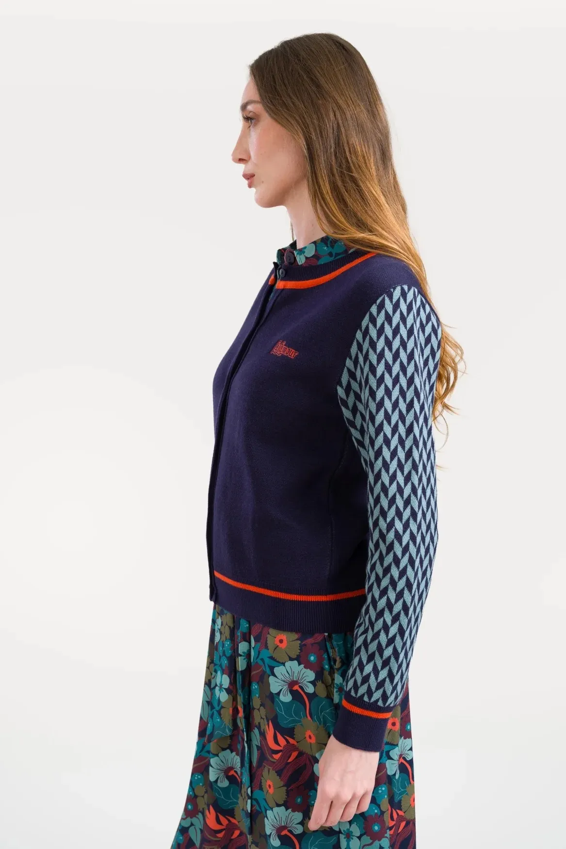 Cardigan Slow Bloomer Knitwear - Navy - Afbeelding 2