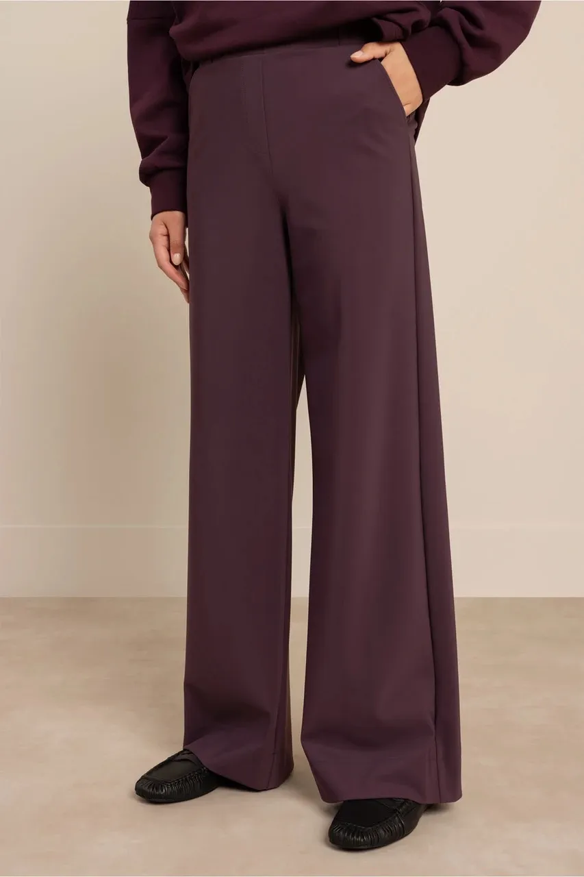 Lexie bonded trousers - Aubergine - Afbeelding 2