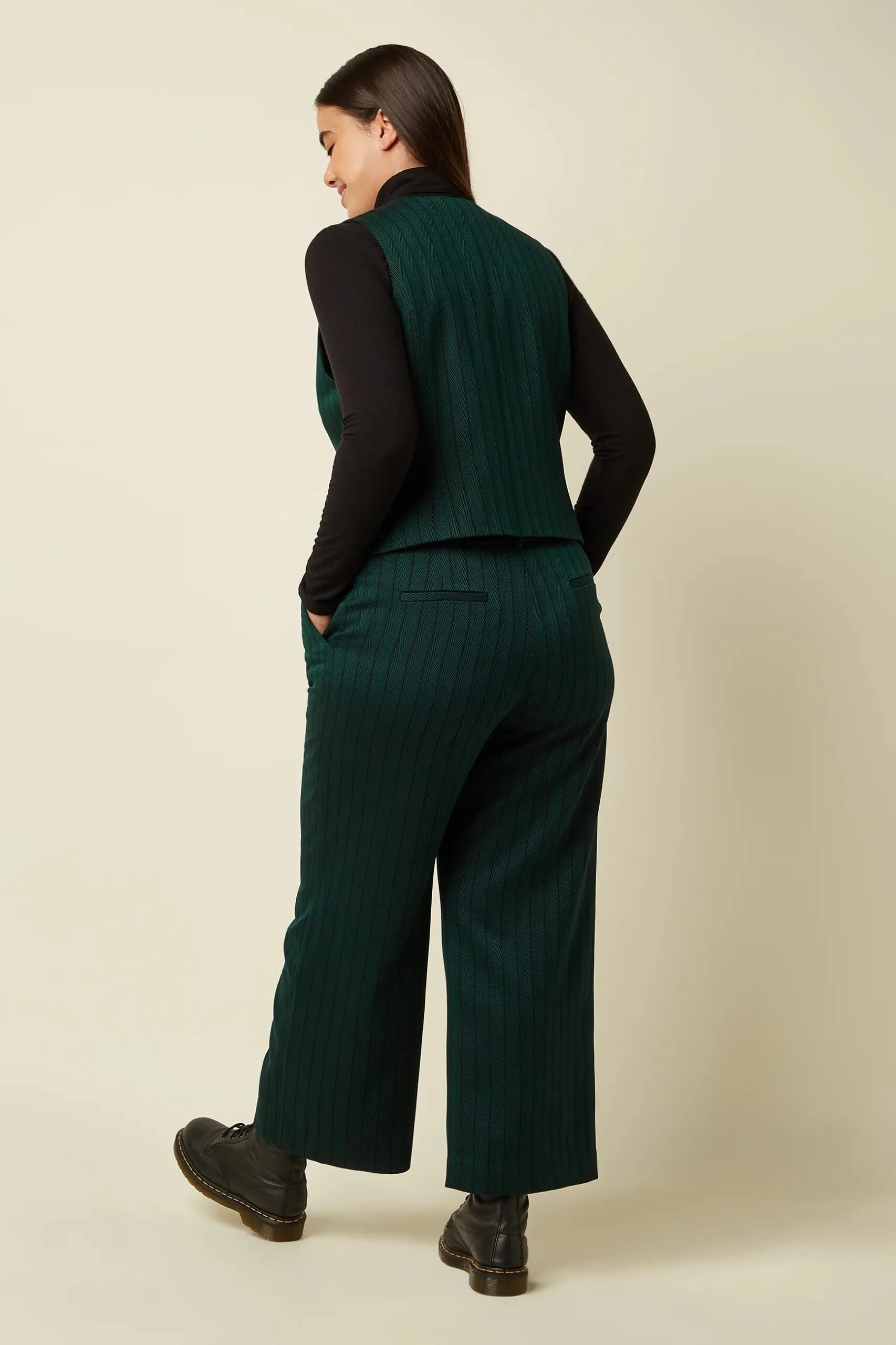 Cissy Gilet Dale Chevron - pine green - Afbeelding 3
