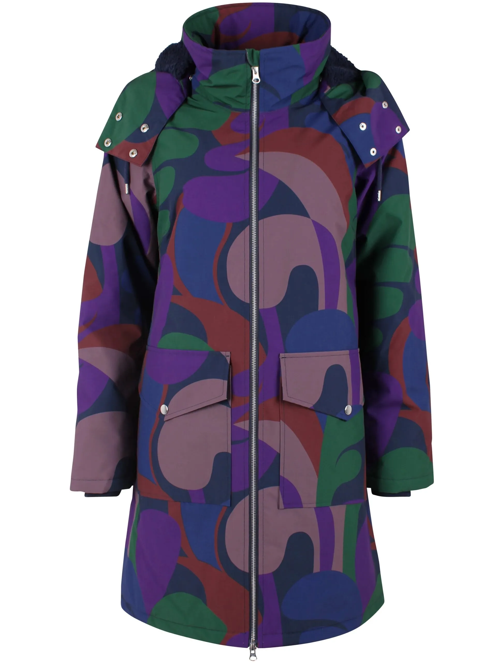 Daneturell Winter Coat - Grey Plum TROPS - Afbeelding 2