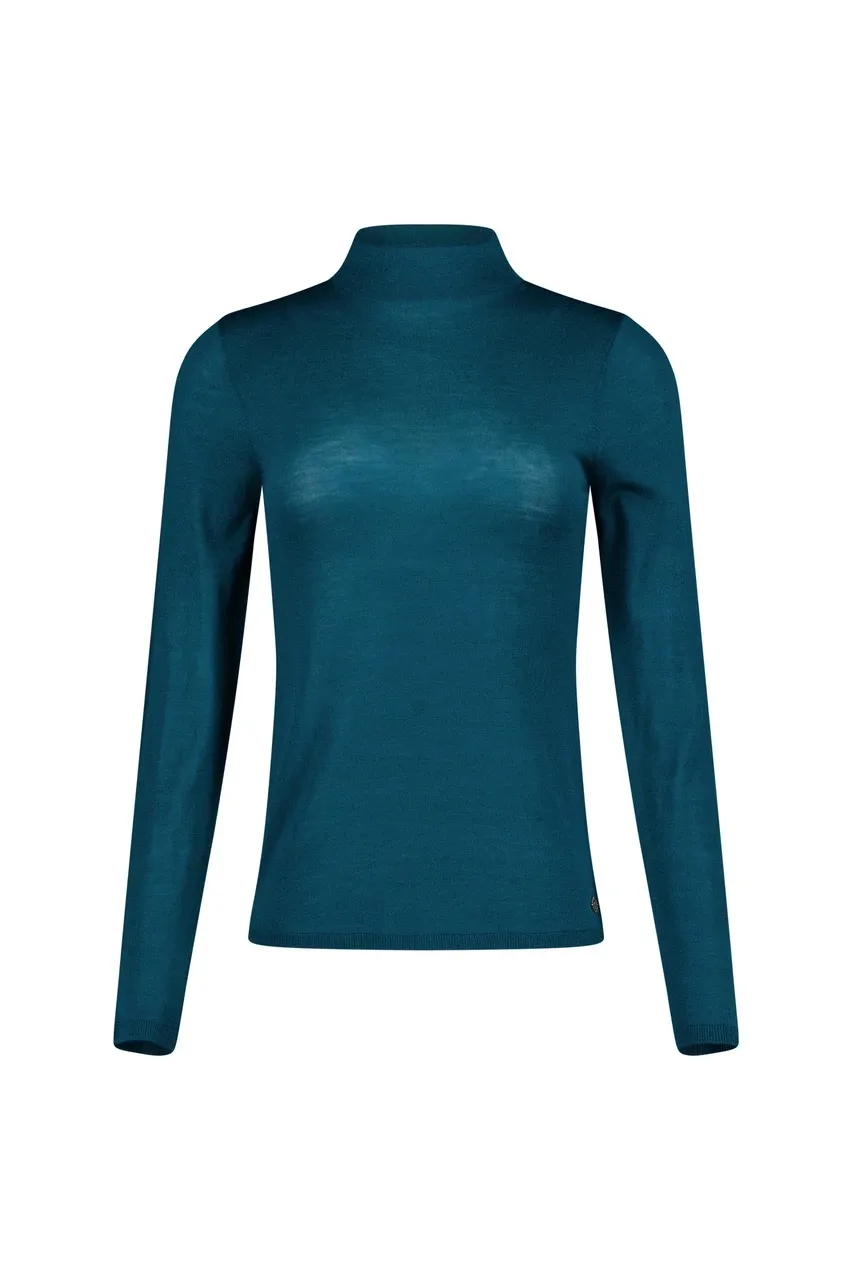 Reggie col pullover - Teal - Afbeelding 6