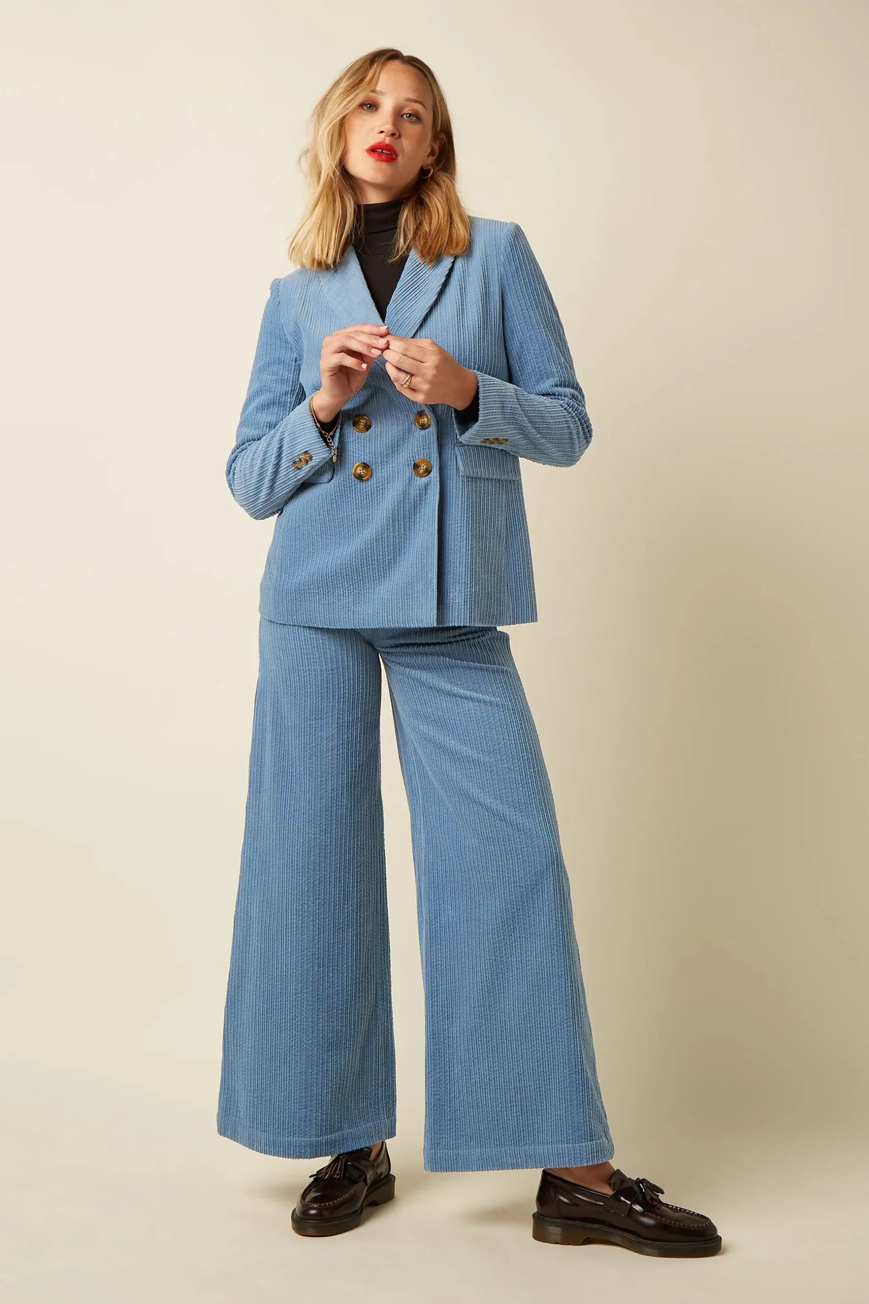 Tina Blazer Birch Cord - Lavender - Afbeelding 2