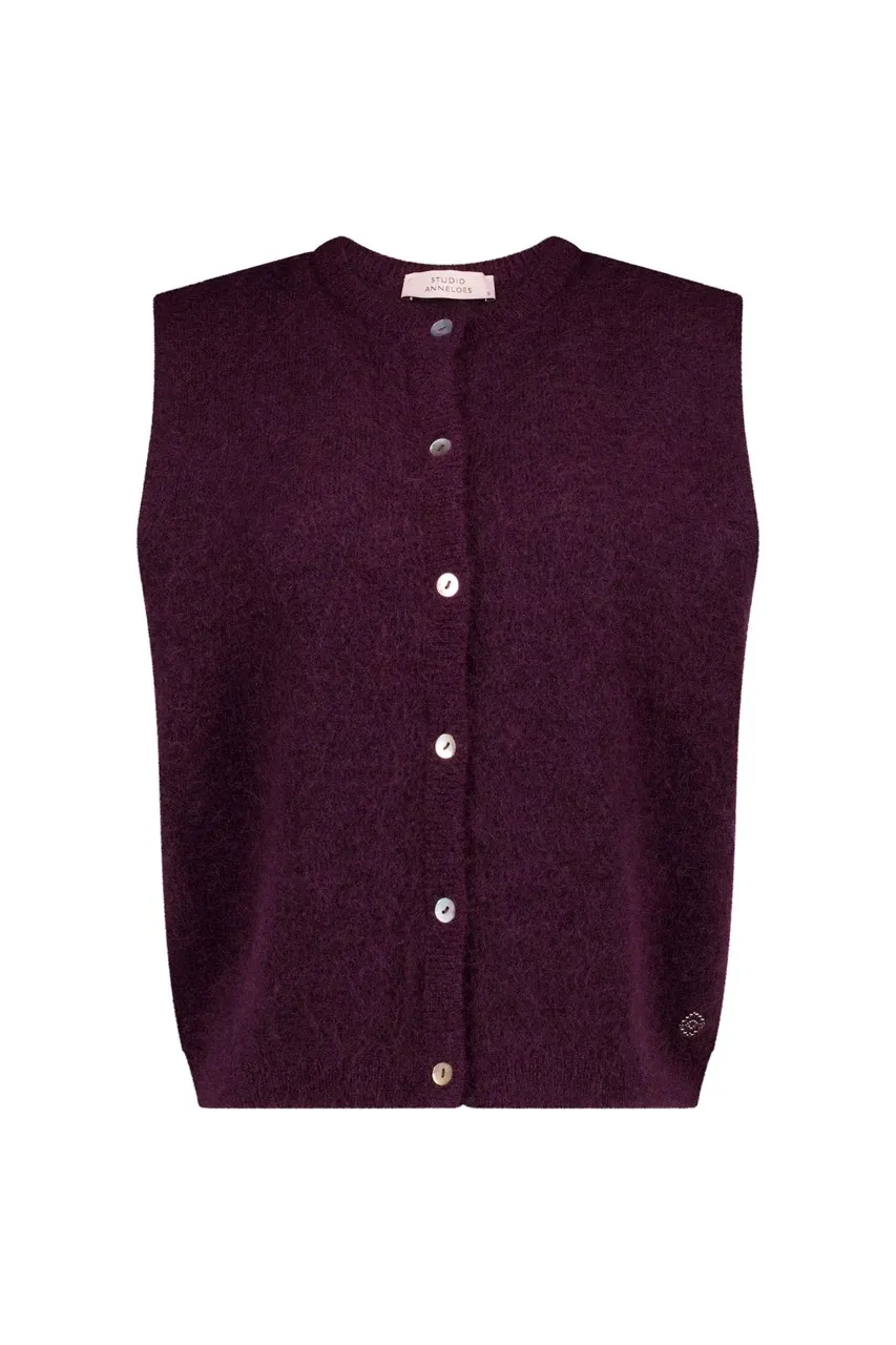 Bibi sls cardigan - Aubergine - Afbeelding 6