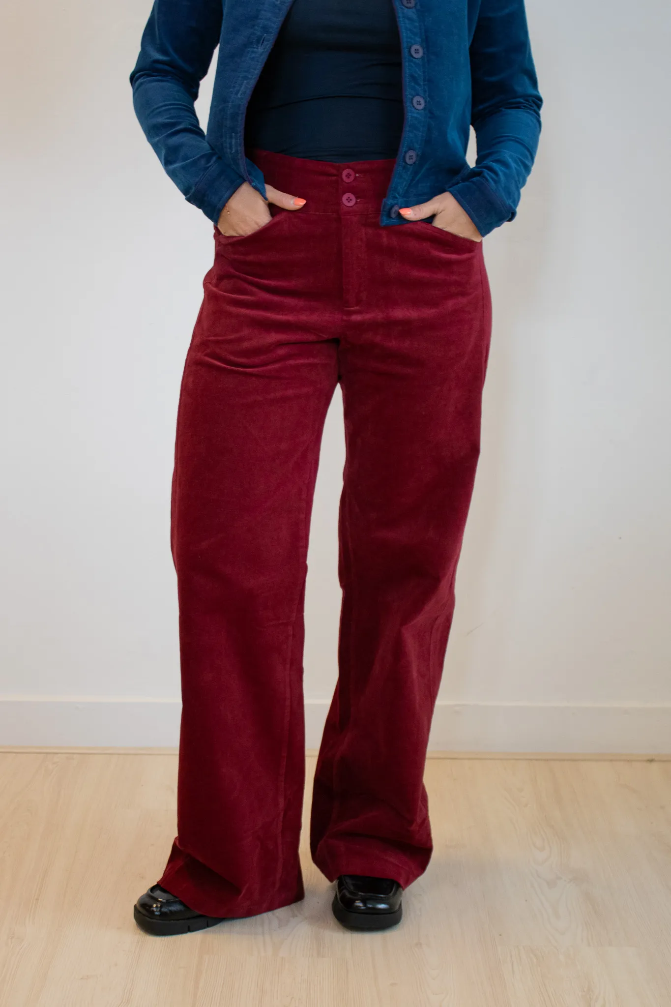 London trousers RBS - Donkerrood