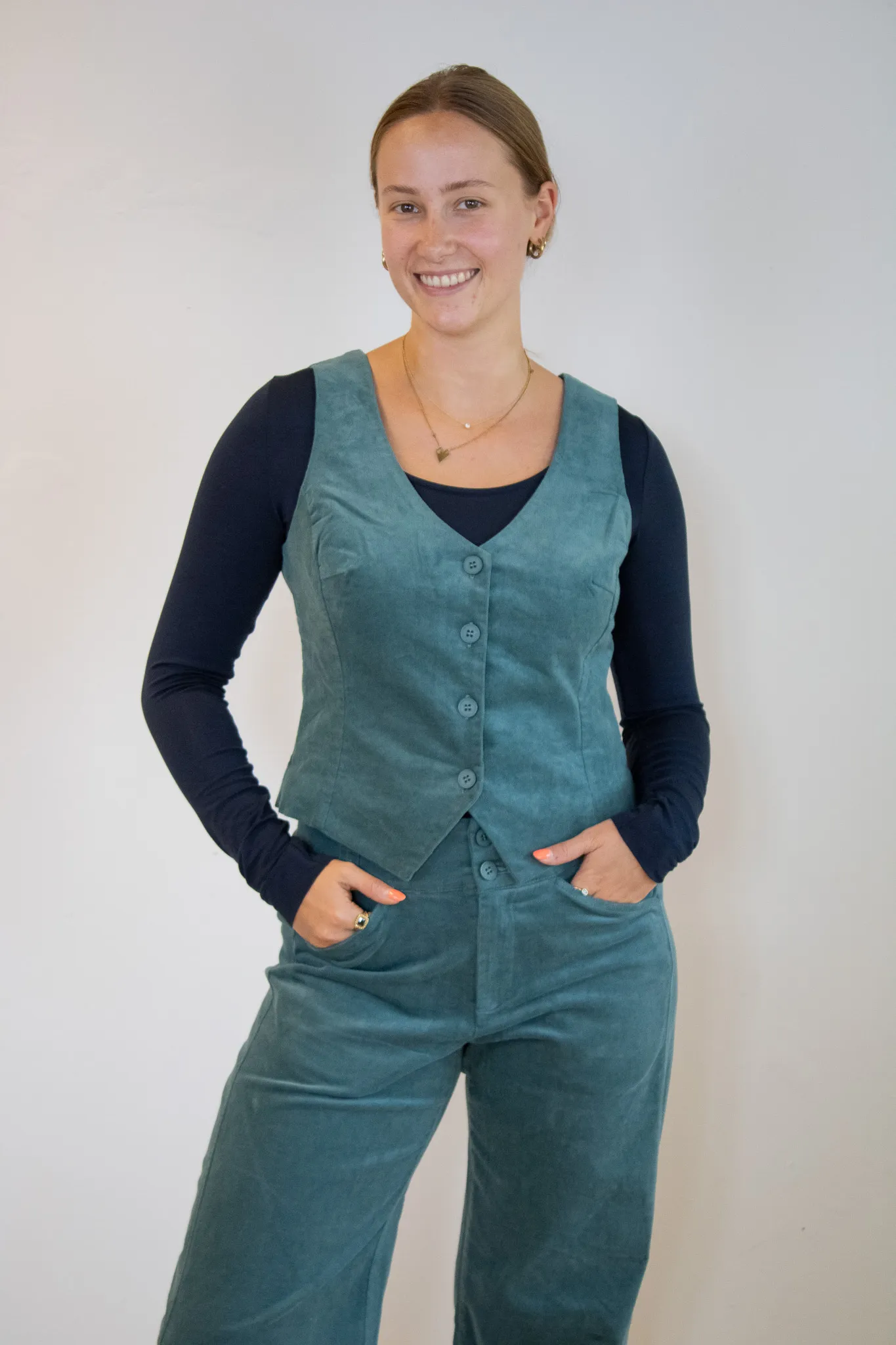 Assisi Gilet - Mos - Afbeelding 4