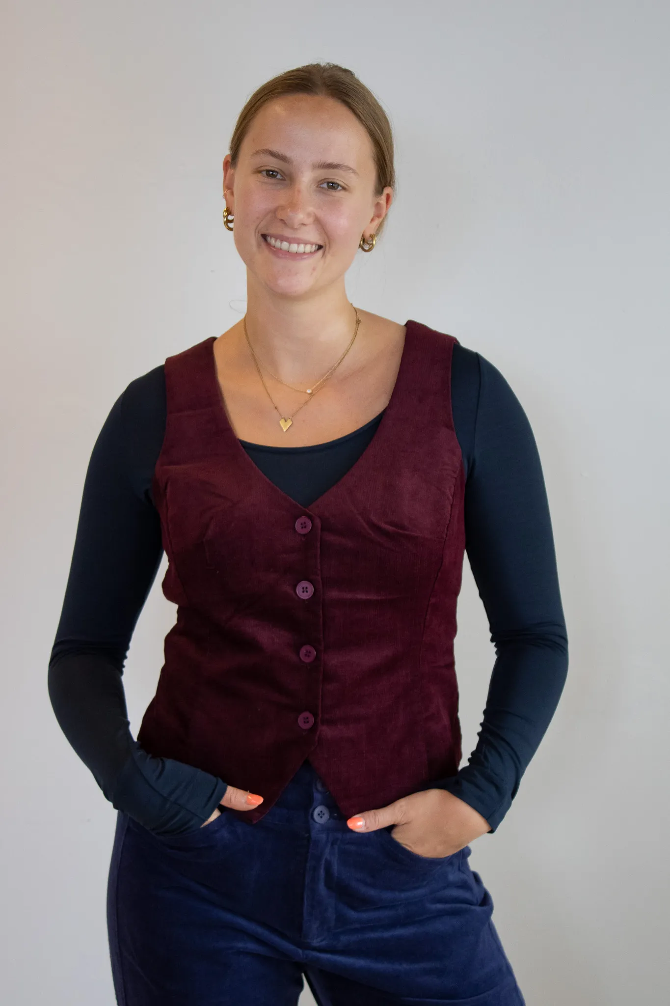 Assisi Gilet - Maroon - Afbeelding 4