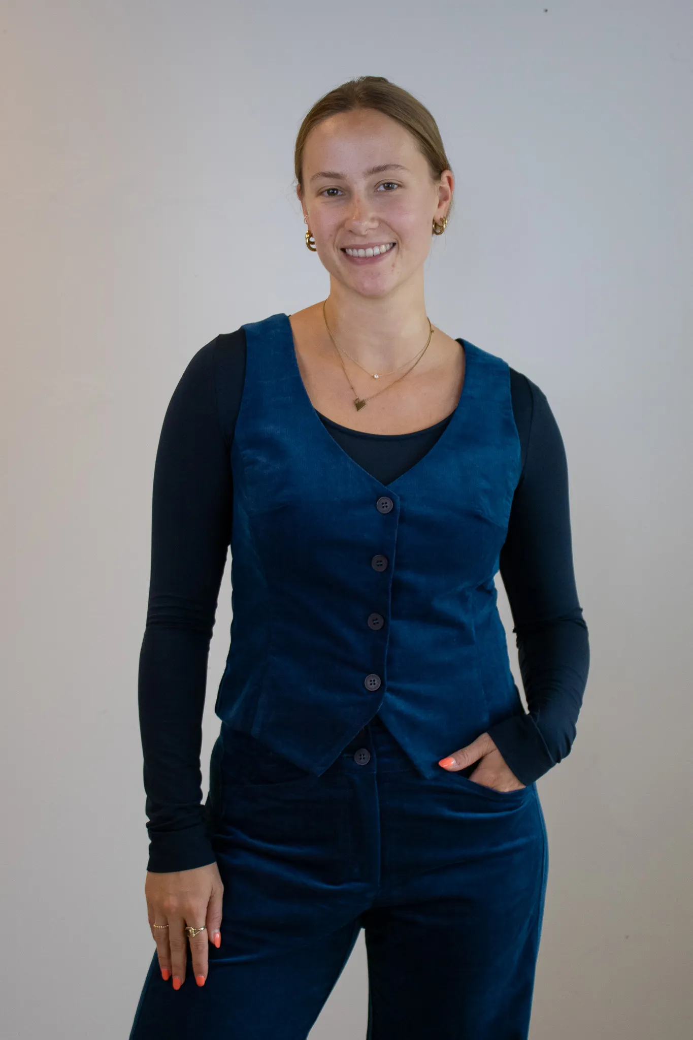 Assisi Gilet - petrol - Afbeelding 6