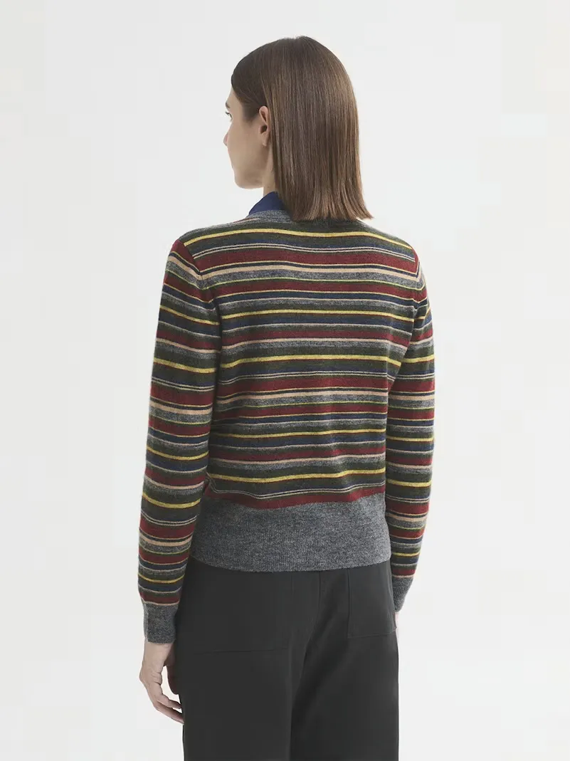Multi-Striped knit jacket - print streep - Afbeelding 2