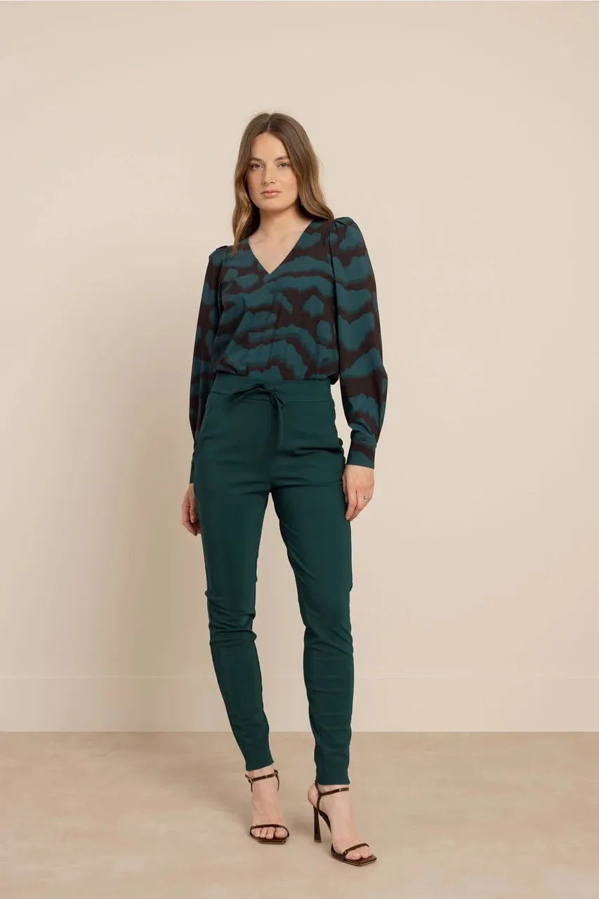 Downstairs bonded trousers - Dark Teal