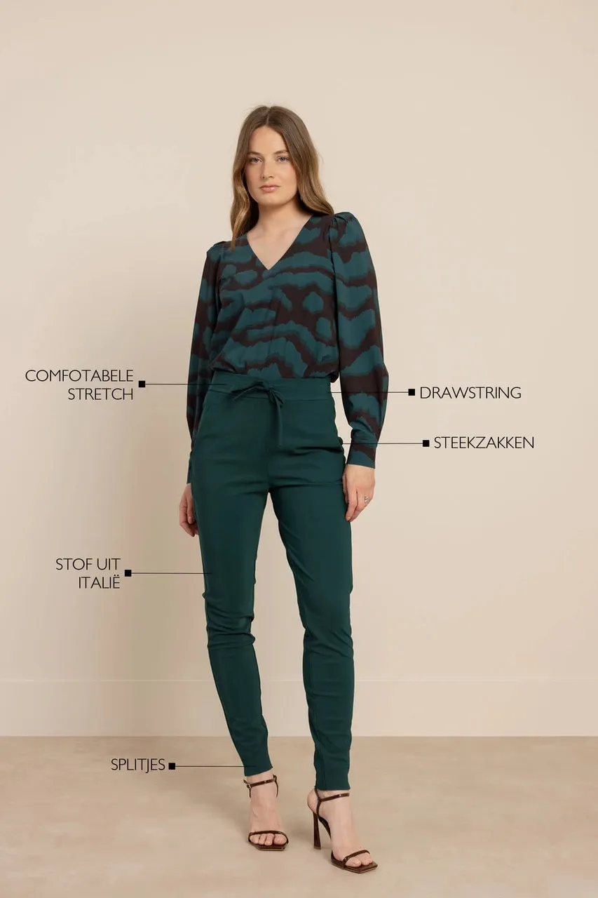 Downstairs bonded trousers - Dark Teal - Afbeelding 4