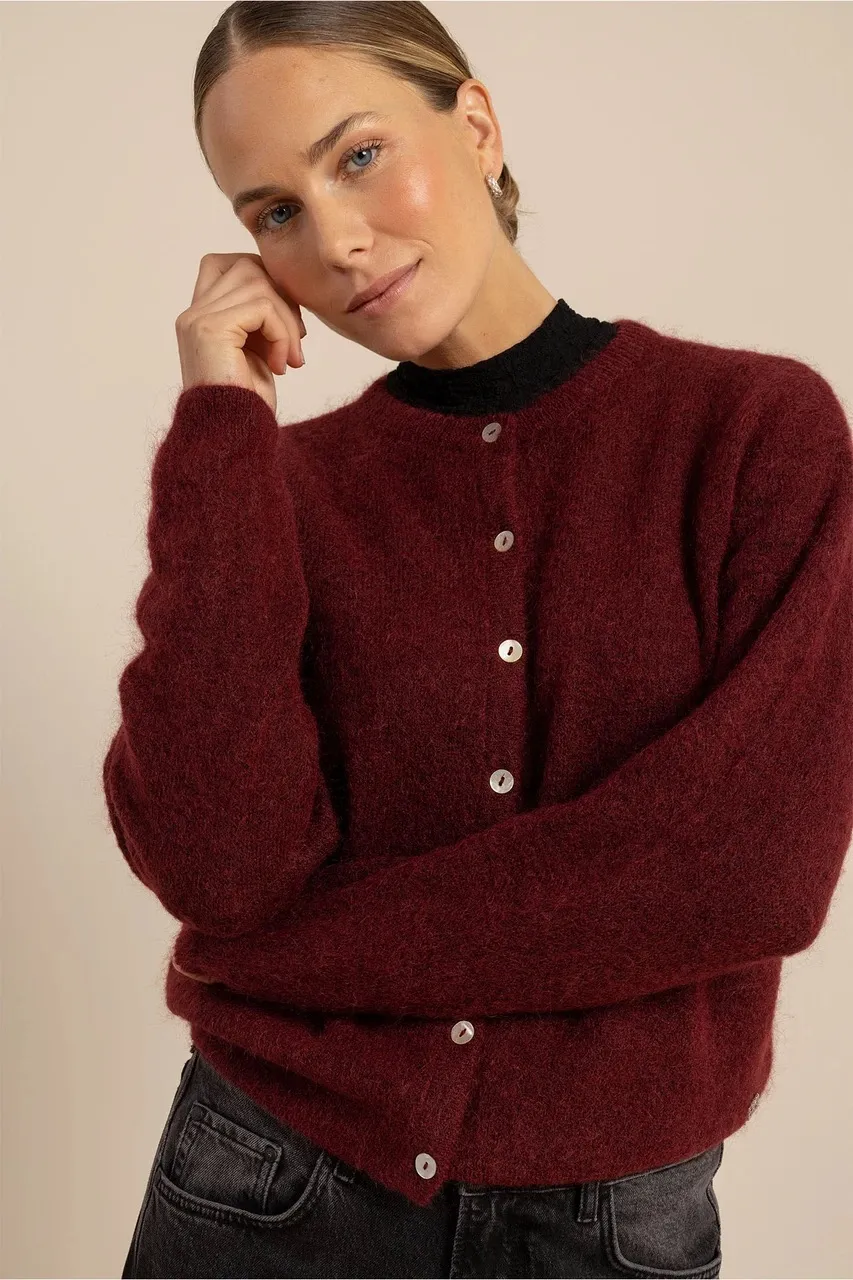 Bibi cardigan - Red Wine