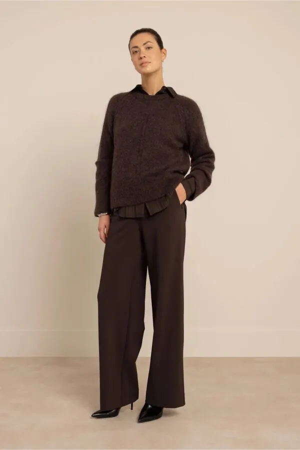 Luz twill trousers - Espresso